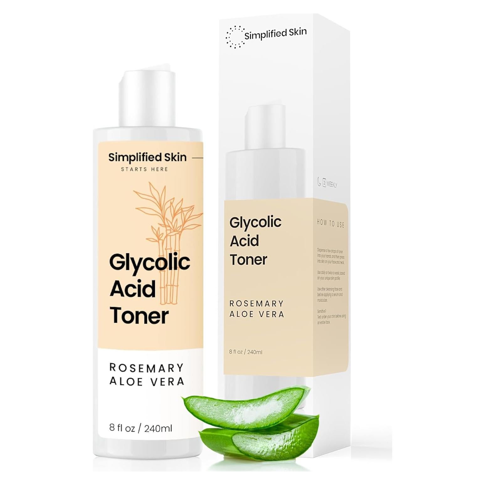 Tónico Facial Ácido Glicólico 8% Simplified Skin 236.6 ml