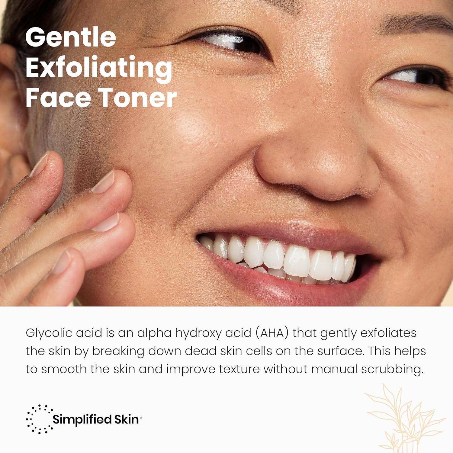 Tónico Facial Ácido Glicólico 8% Simplified Skin 236.6 ml