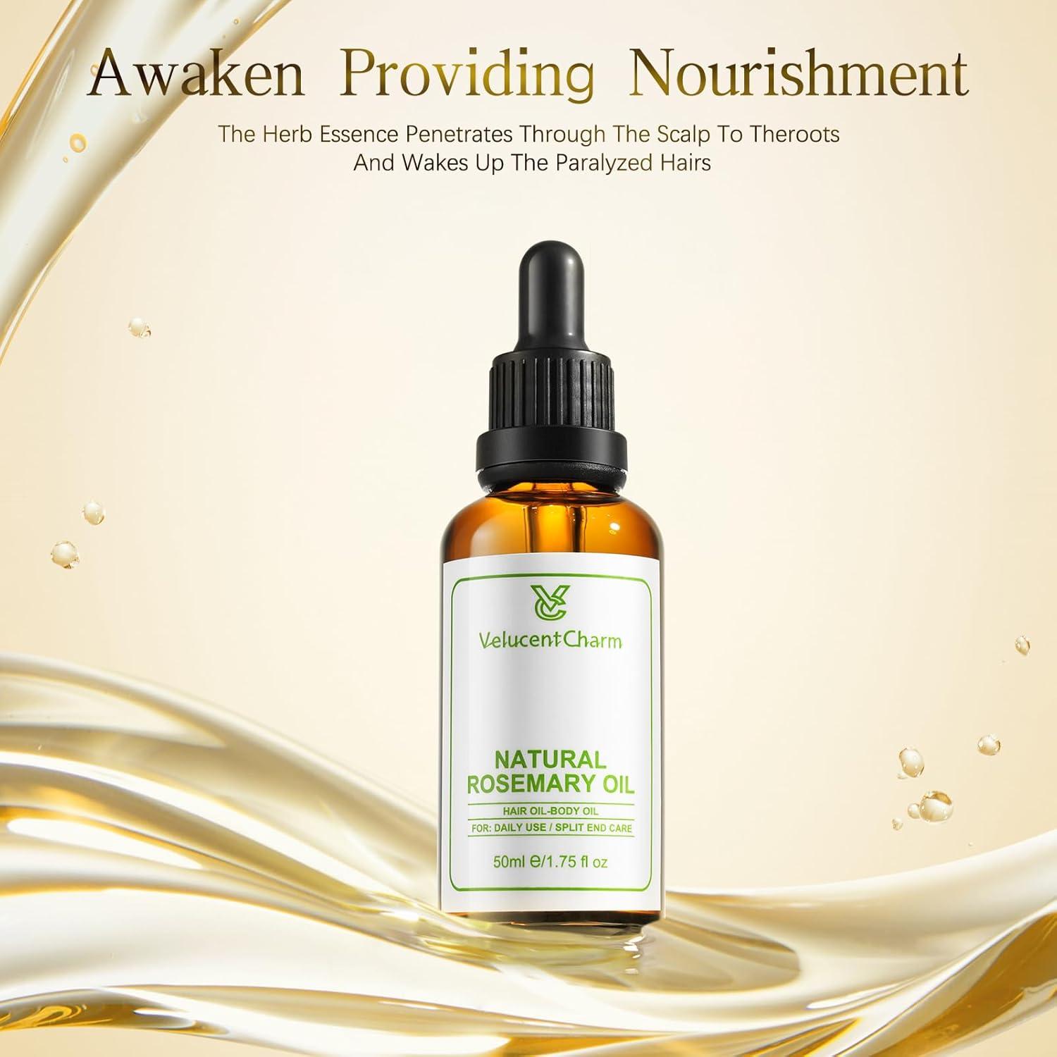 Aceite Orgánico de Romero VelucentCharm 51.2 ml Crecimiento Capilar