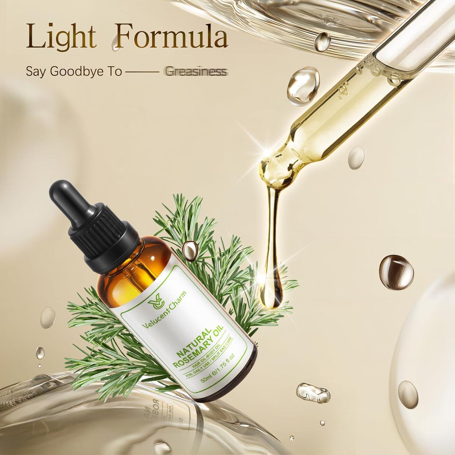 Aceite Orgánico de Romero VelucentCharm 51.2 ml Crecimiento Capilar