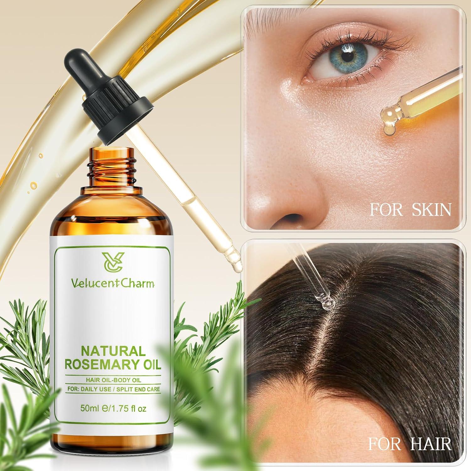 Aceite Orgánico de Romero VelucentCharm 51.2 ml Crecimiento Capilar