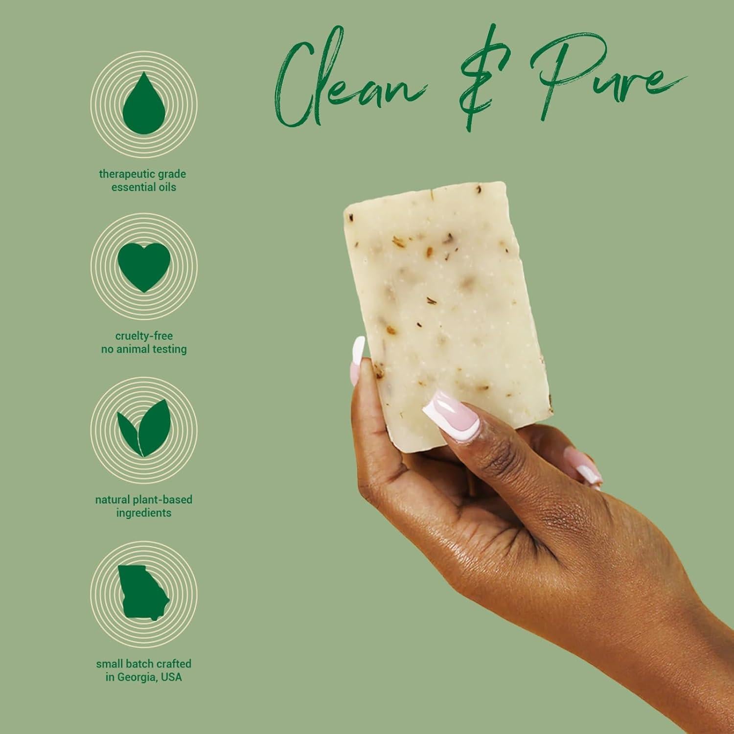 Jabón de Barra Herb'N Eden Romero y Lavanda - Hidratante 3 Unidades