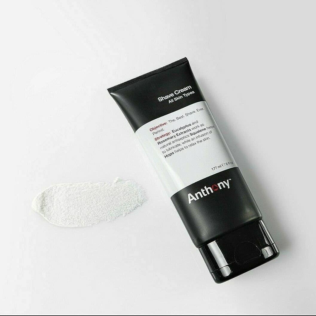 Crema de Afeitar Anthony 89 ml para Piel Sensible - Eucalipto y Menta