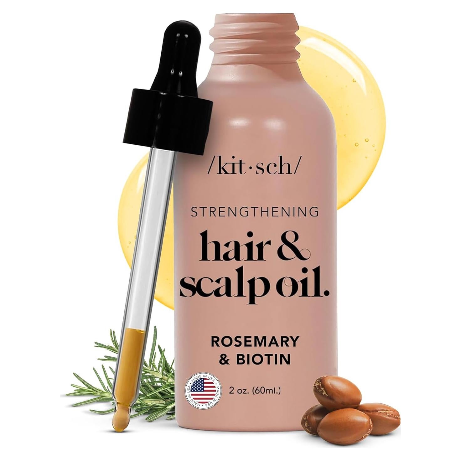 Aceite Pre-Lavado Kitsch de Romero y Ricino 60ml - Cuidado Cabello