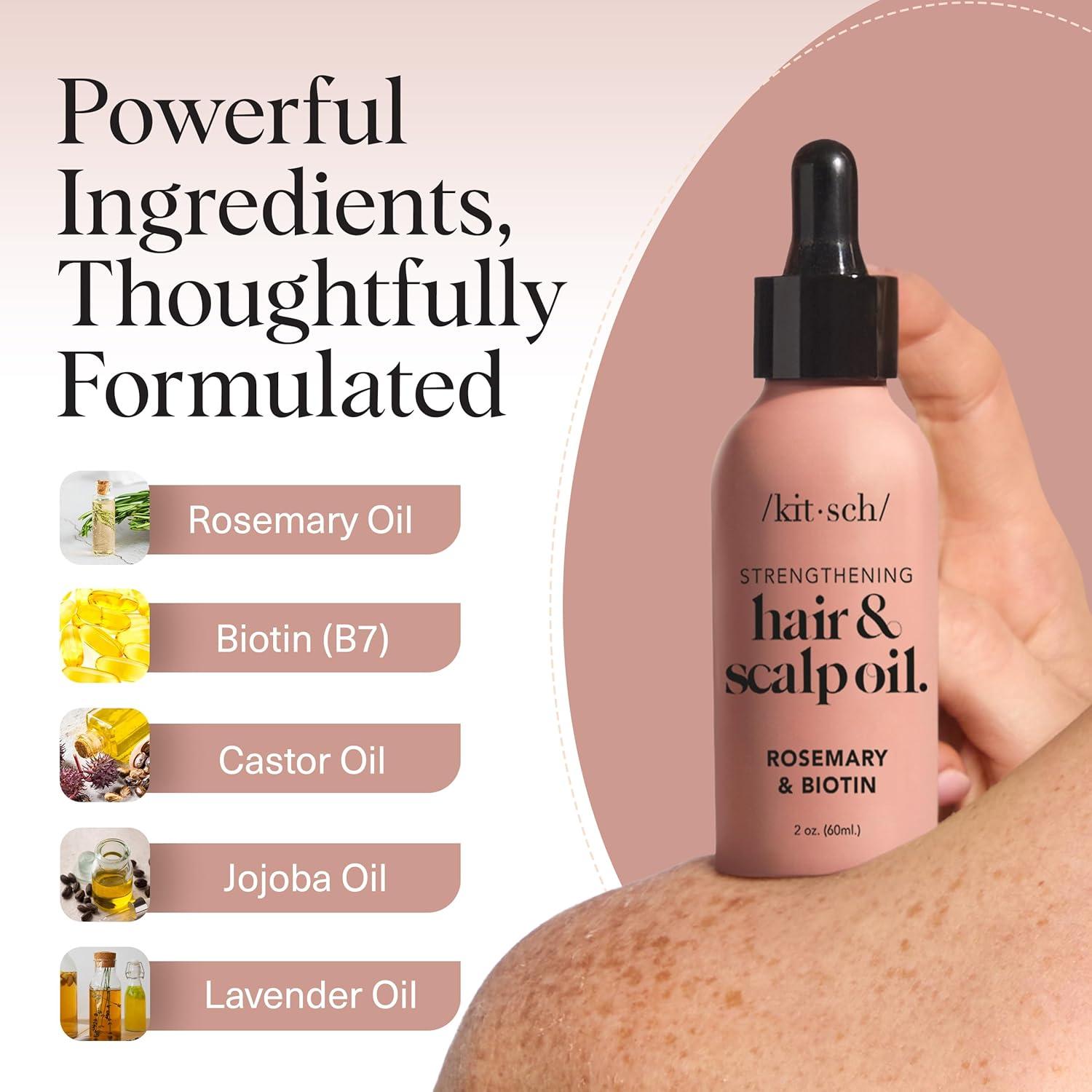 Aceite Pre-Lavado Kitsch de Romero y Ricino 60ml - Cuidado Cabello