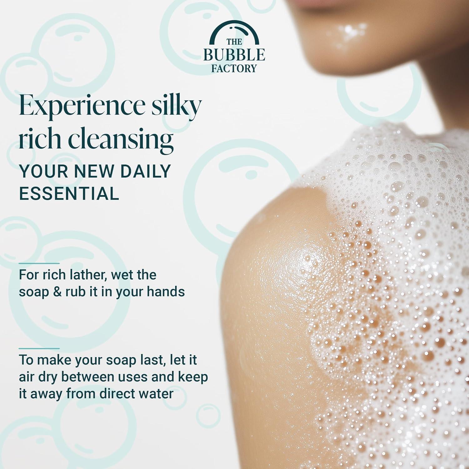 Barra de Jabón Natural Vegano The Bubble Factory 3x99g Romero Lavanda