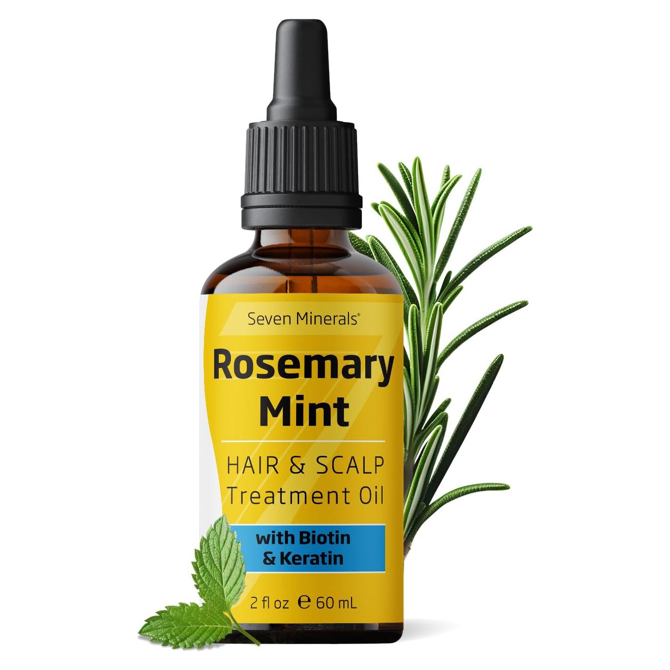 Aceite de Romero Seven Minerals 60ml - Crecimiento Cabello Biotina