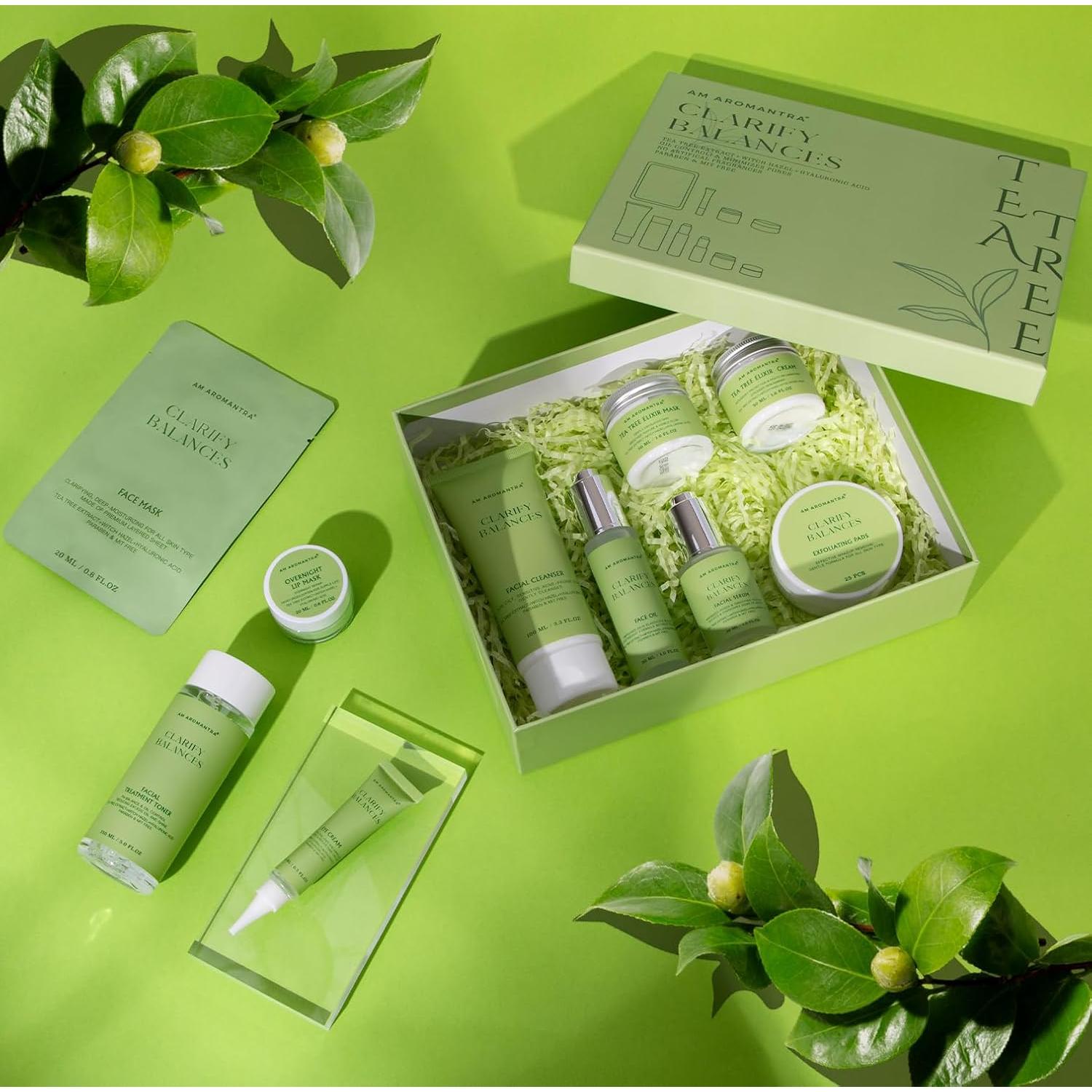 Conjunto de Cuidado Facial AM AROMANTRA - 10 Piezas Hidratantes