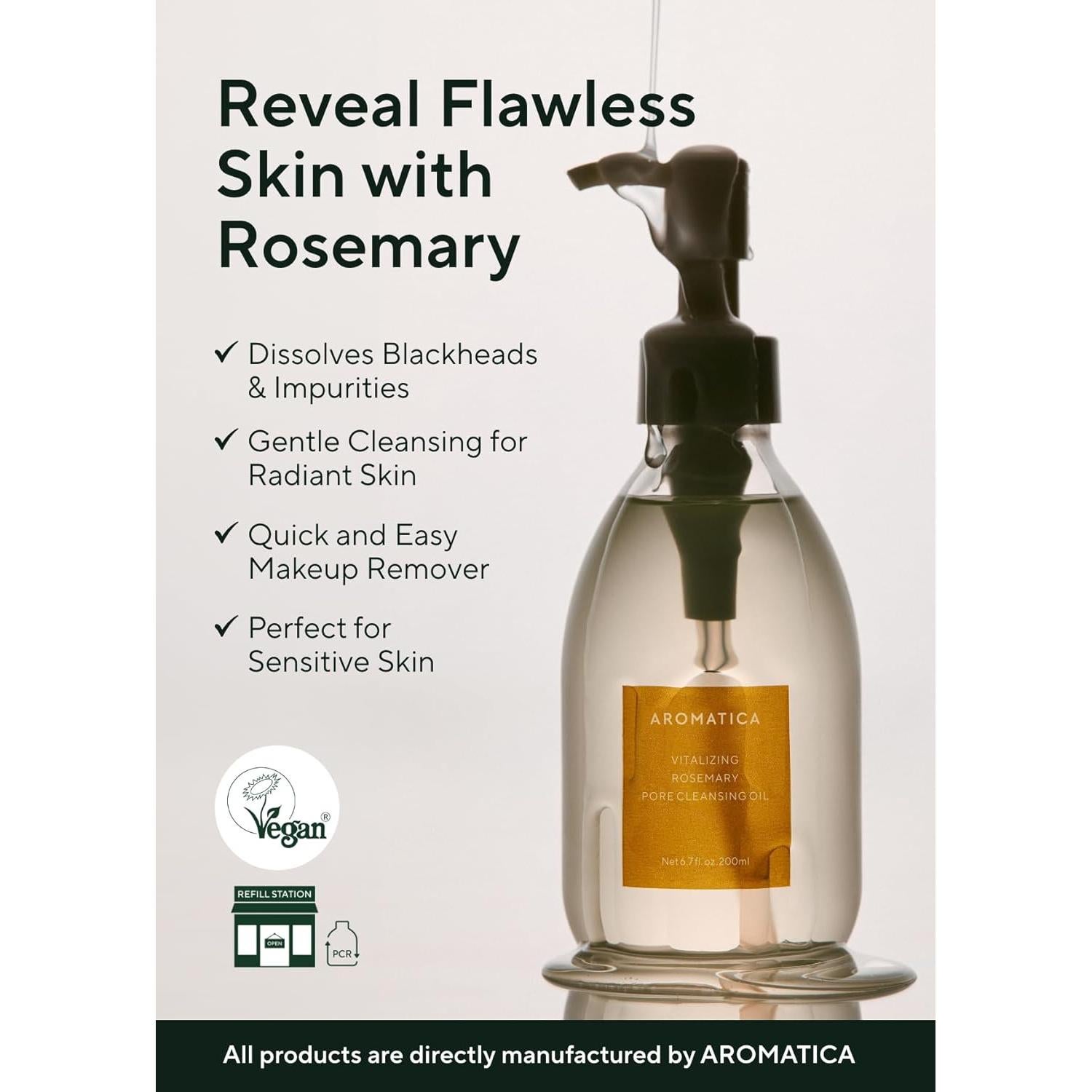 Aceite Limpiador Revitalizante AROMATICA 200ml - Control Sebo