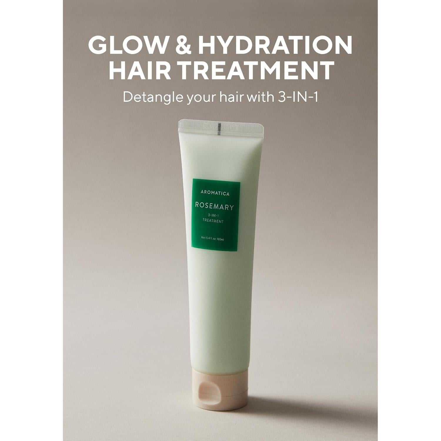 Tratamiento Capilar 3-en-1 AROMATICA Romero 160ml - Nutre e Hidrata