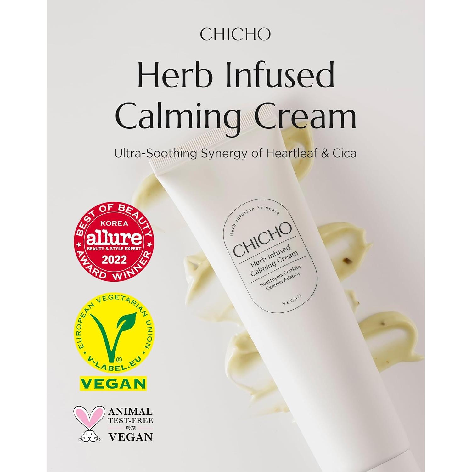 Crema Calmante Facial KOREANO 70.7ml - 68.8% Hoja de Corazón