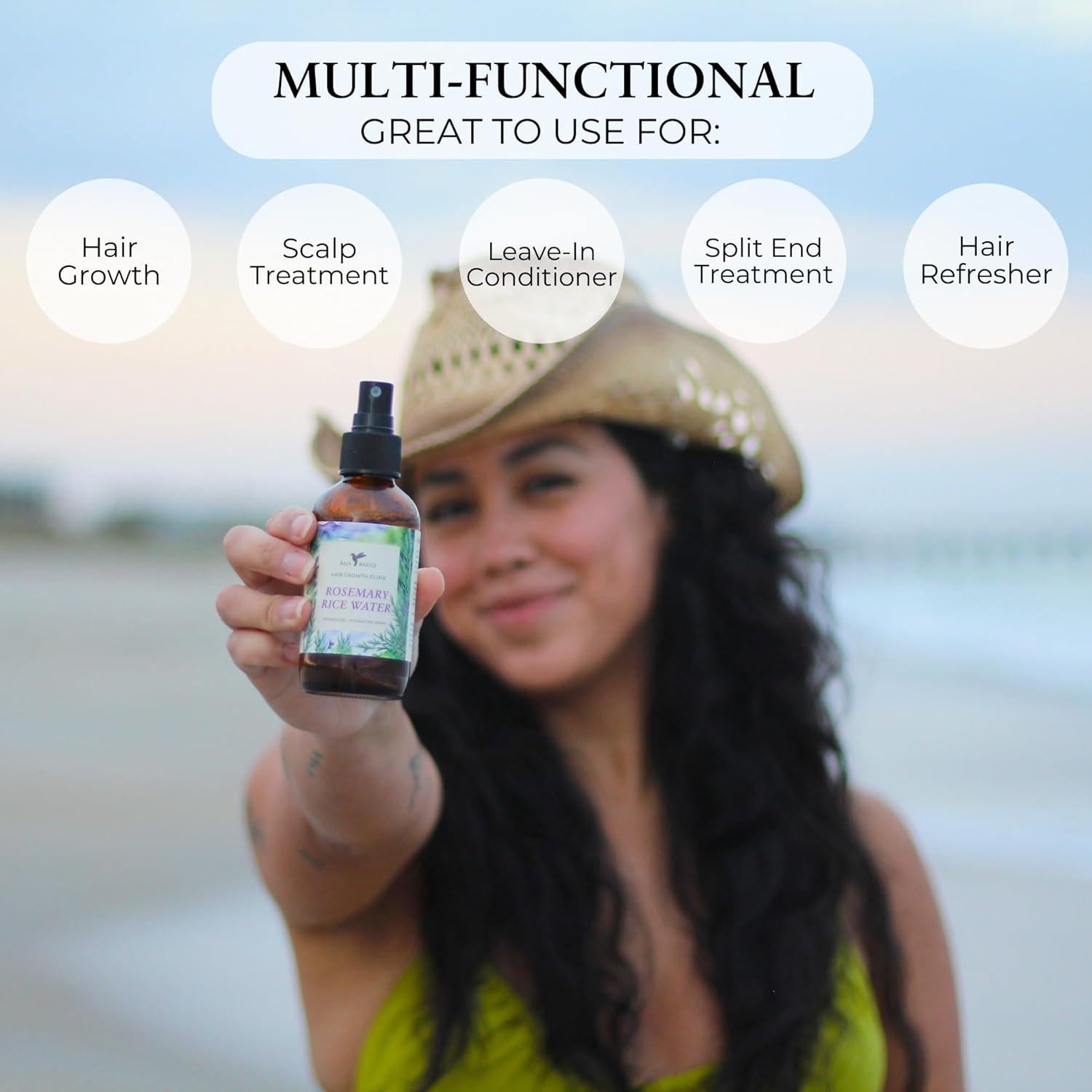 Spray de Agua de Arroz Longsheng y Romero 113.4g - Crecimiento Capilar