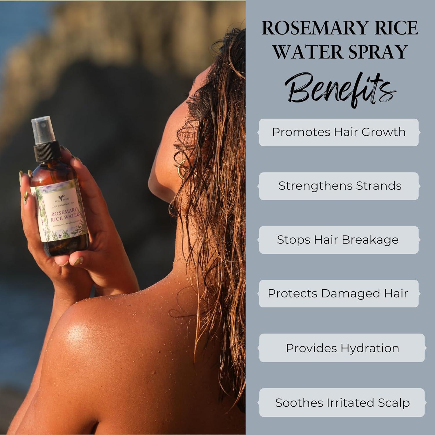 Spray de Agua de Arroz Longsheng y Romero 113.4g - Crecimiento Capilar