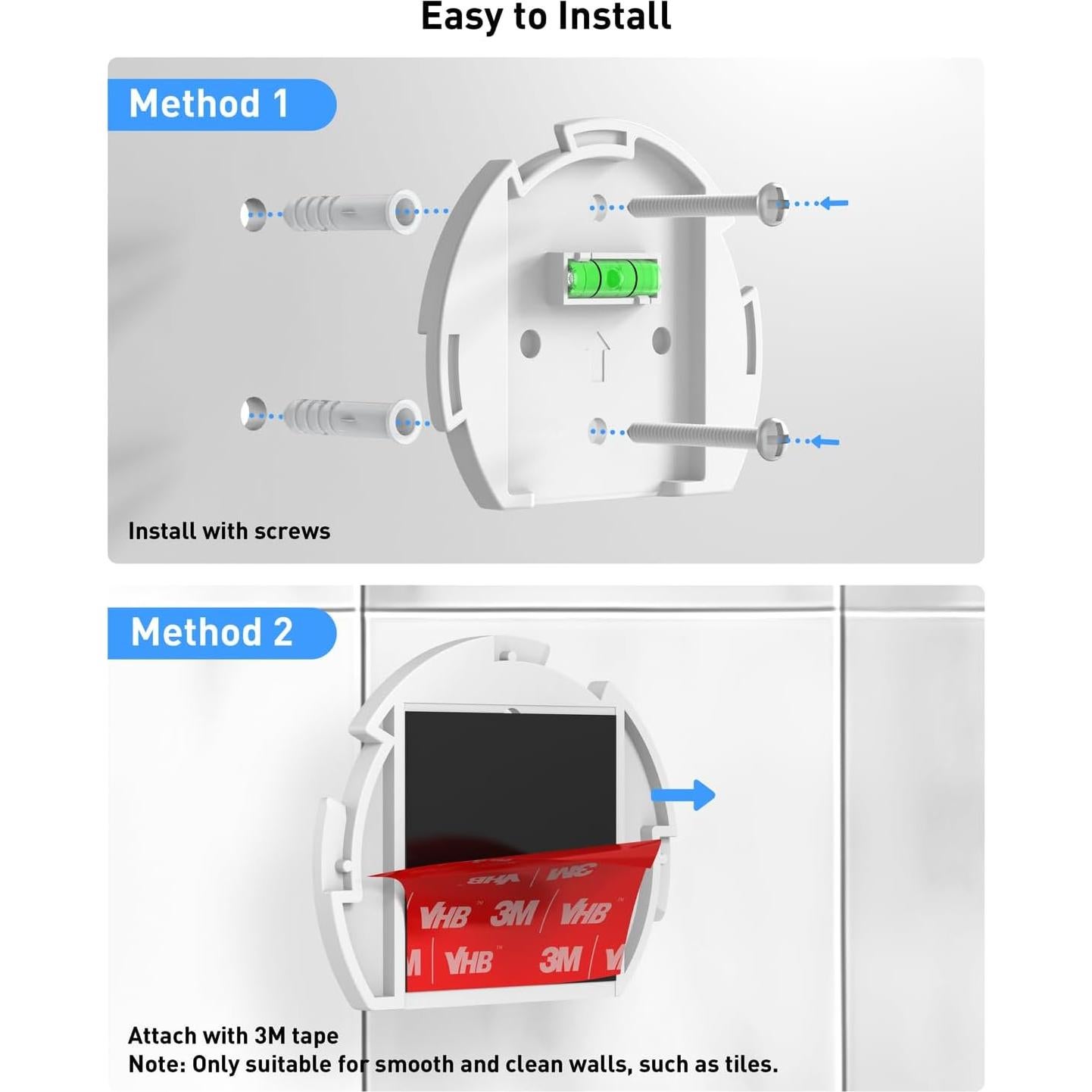 Soporte de Pared Maxonar para Altavoz Echo Pop - Blanco