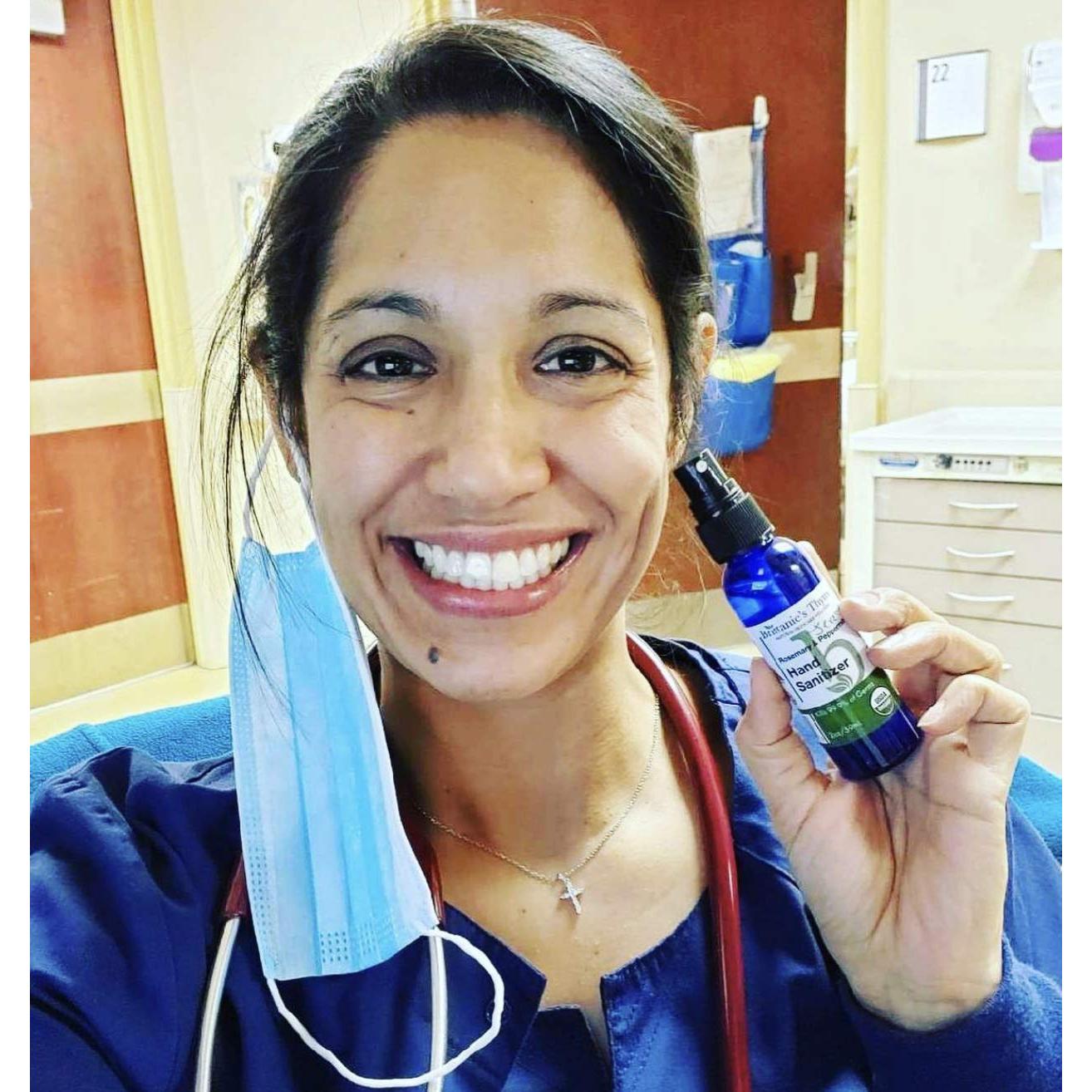 Brittanie's Thyme Organic Travel Hand Sanitizer Spray, Rosemary & Peppermint 2oz 6 Count | Vitamin E Aloe Moisturizing | Non Greasy & Replenishes Moisture & Nourishes Skin