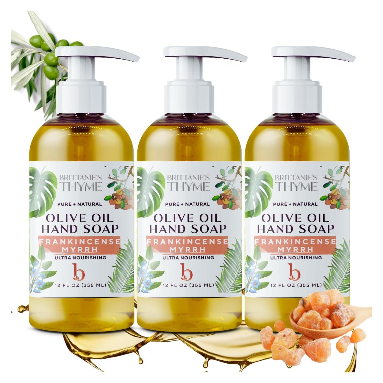 Jabón Líquido de Castile Brittanie 355 ml (Pack de 3) - Vegano