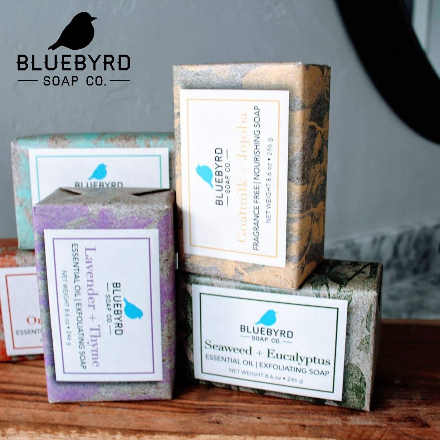 Jabón Exfoliante Bluebyrd Soap Co. Lavanda y Tomillo 245g
