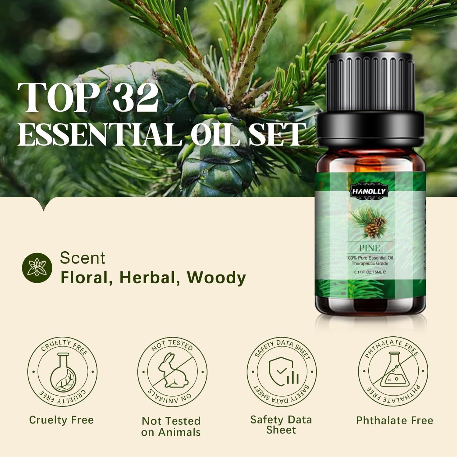 Juego de 32 Aceites Esenciales 5ml - Aromaterapia Hanolly