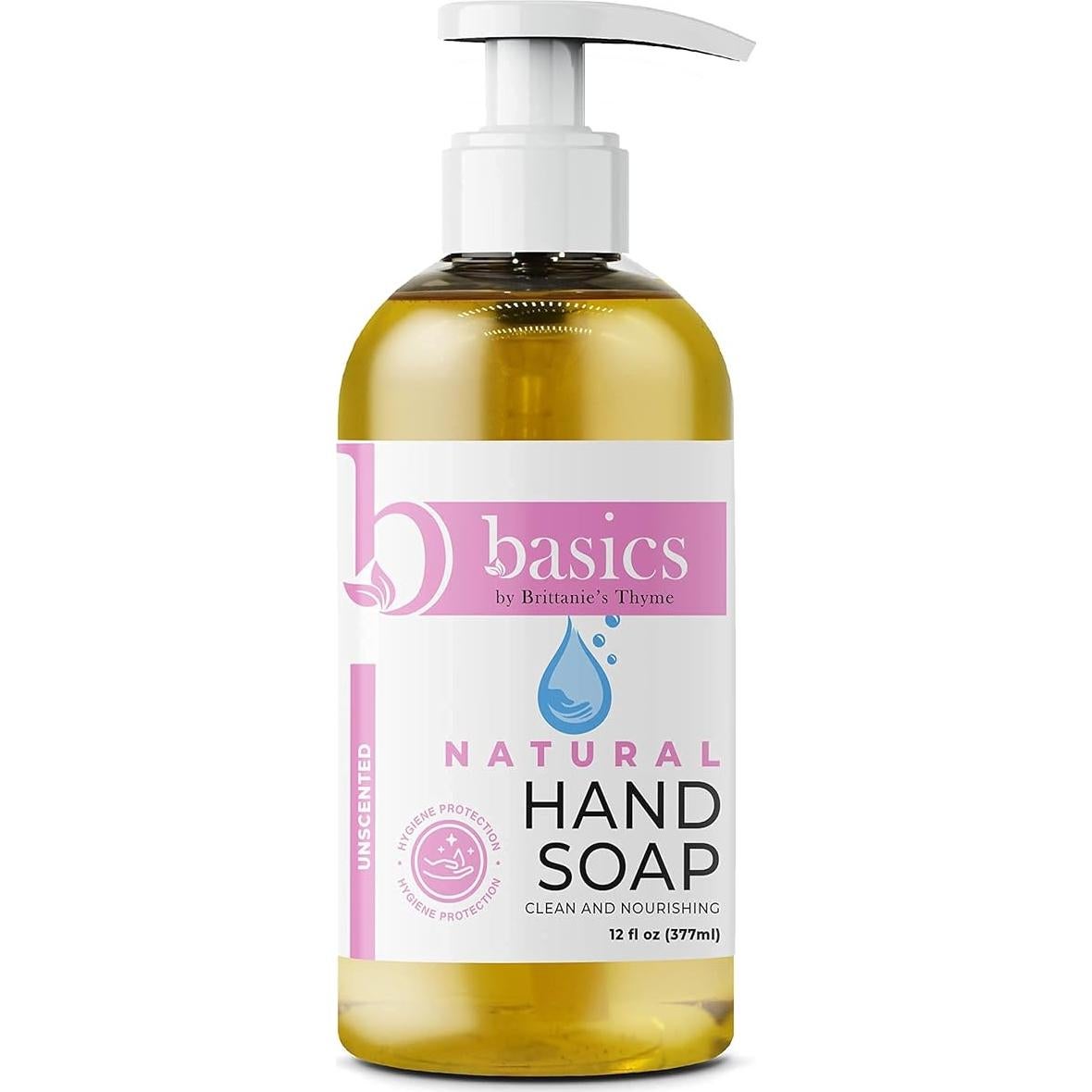 Jabón de Manos Natural Brittanie's Thyme 354 ml Sin Fragancia - Paquete de 3