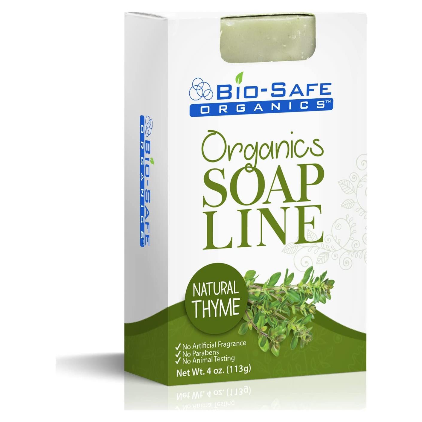 Jabón Natural de Tomillo Orgánico Bio-Safe 113g - Hecho a Mano