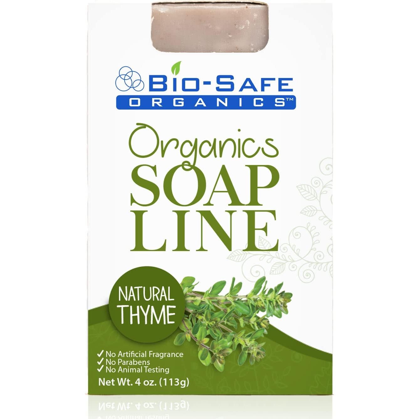 Jabón Natural de Tomillo Orgánico Bio-Safe 113g - Hecho a Mano