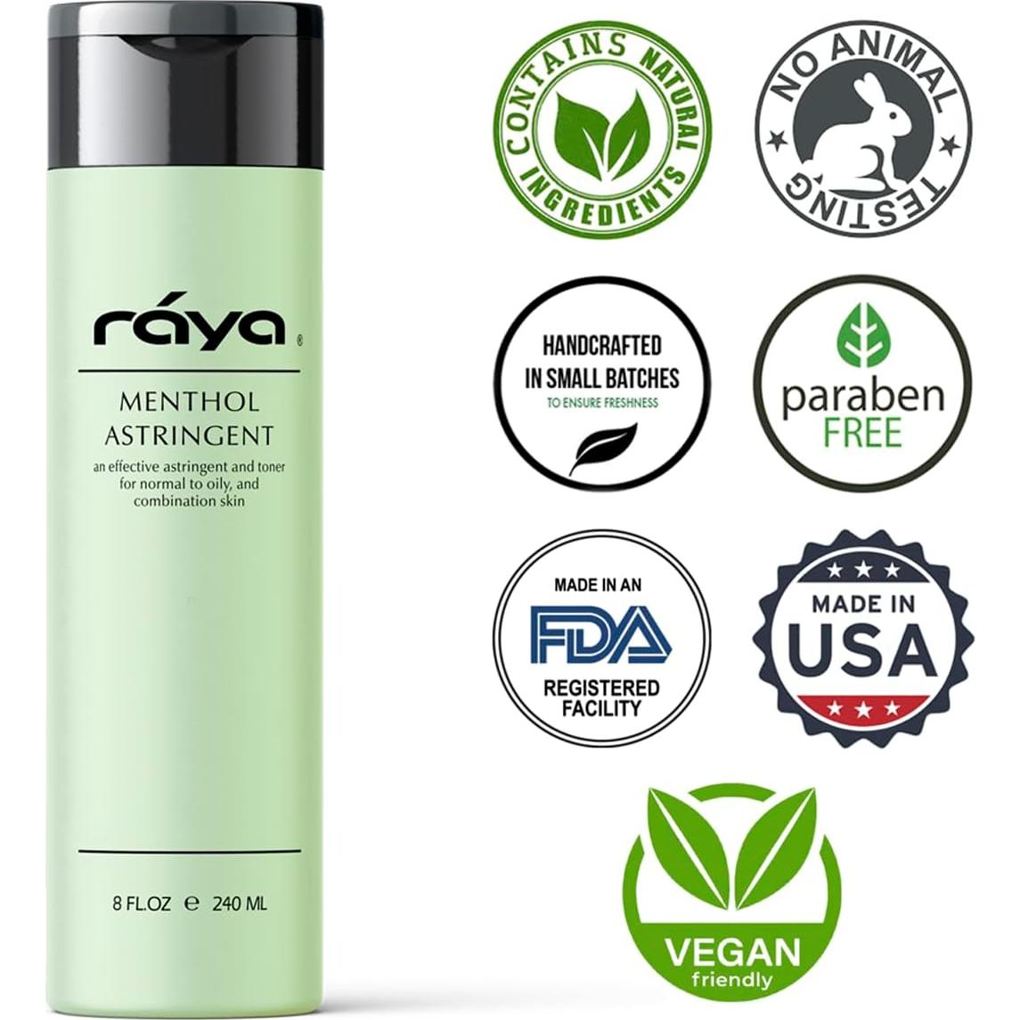 Astringente Facial RAYA 170 ml - Mentol y Aloe Vera