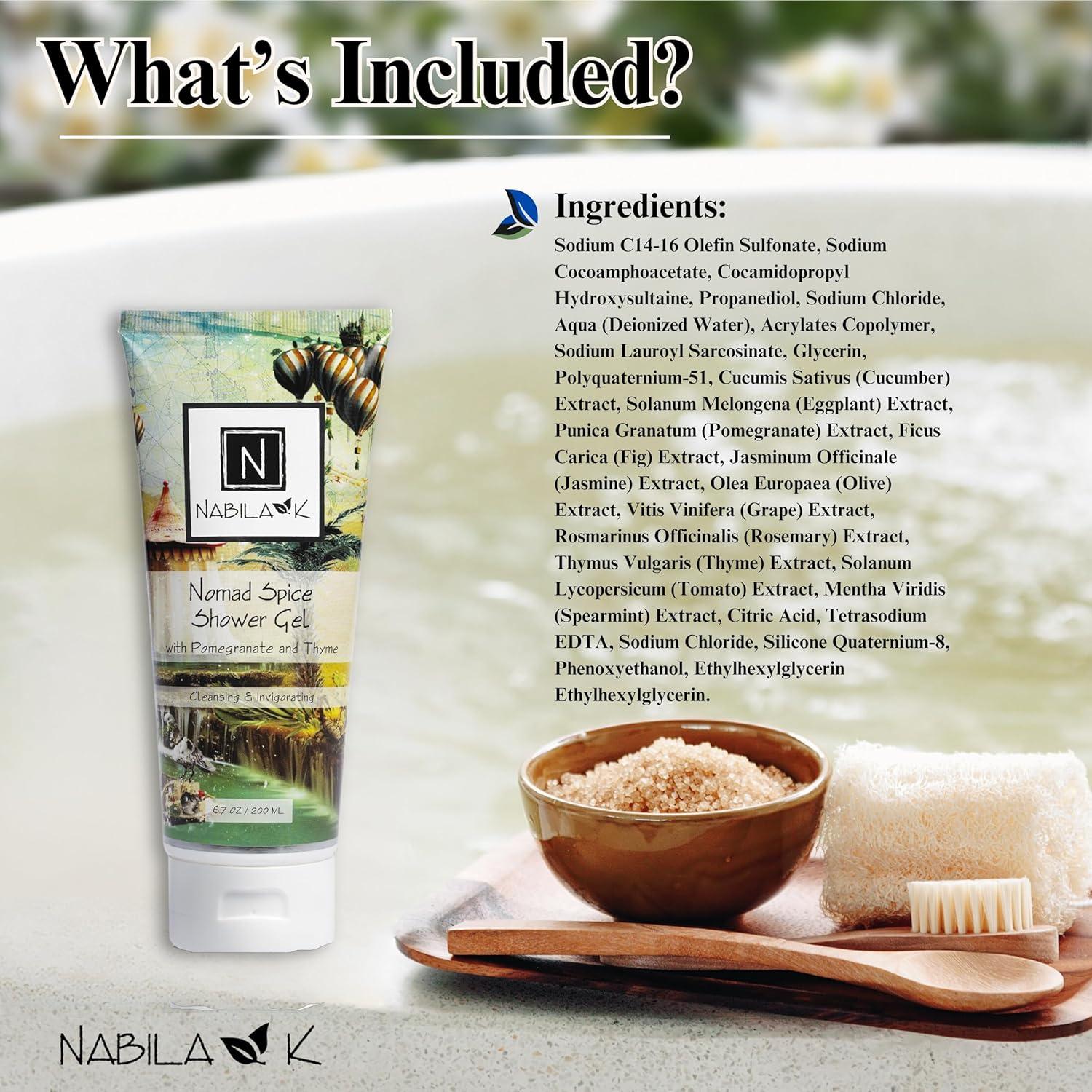 Gel de Ducha Nabila K Honeysuckle 59 ml - Natural y Hidratante