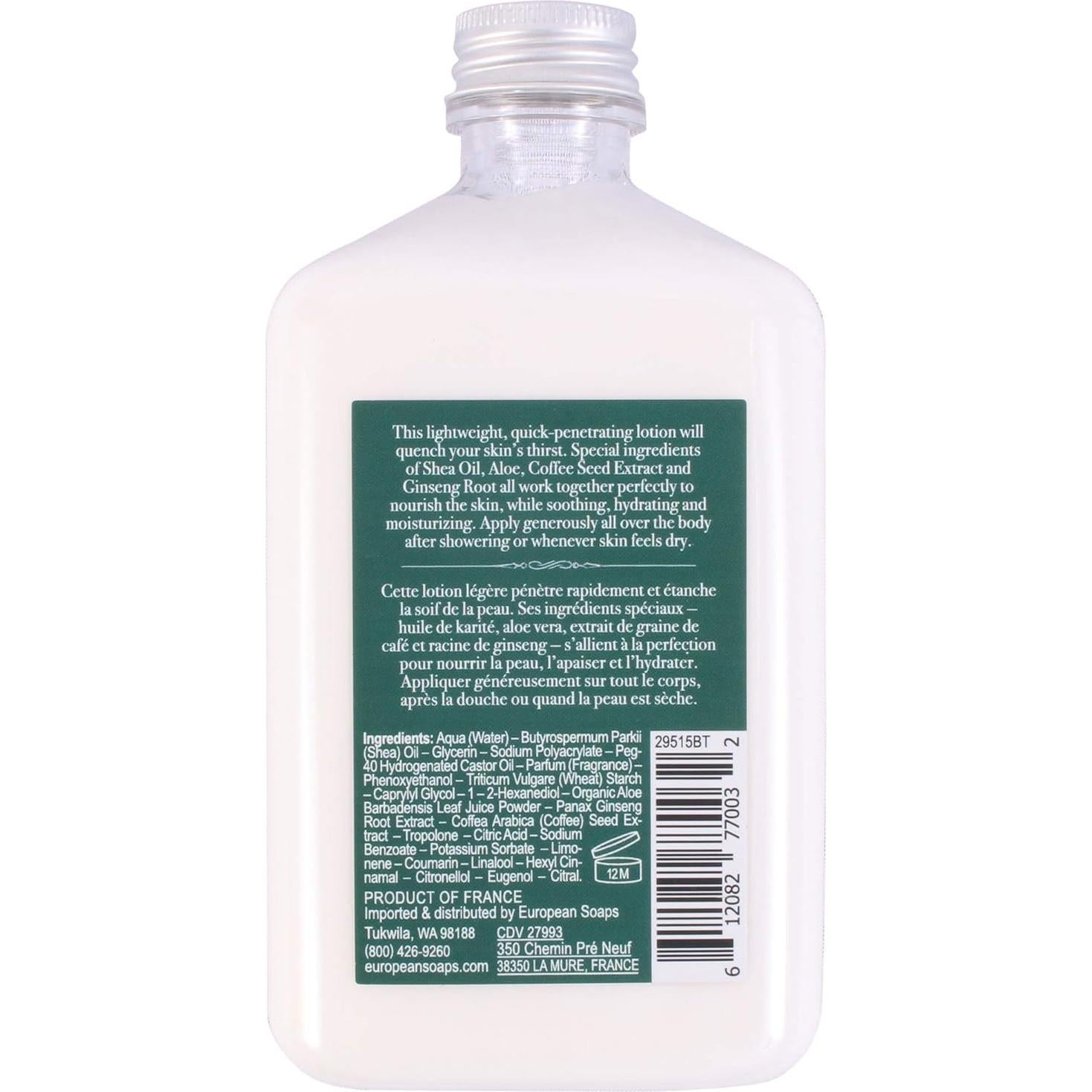 Loción Corporal para Hombres Bergamota y Tomillo Pre de Provence 250ml