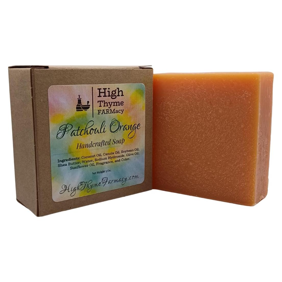 Jabón Natural de Patchouli y Naranja High Thyme 141.75g