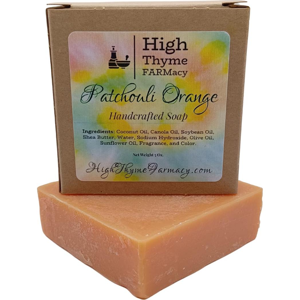 Jabón Natural de Patchouli y Naranja High Thyme 141.75g