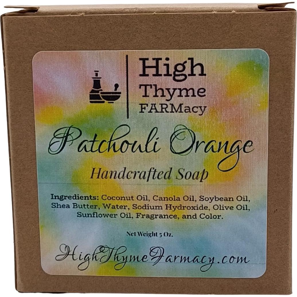 Jabón Natural de Patchouli y Naranja High Thyme 141.75g