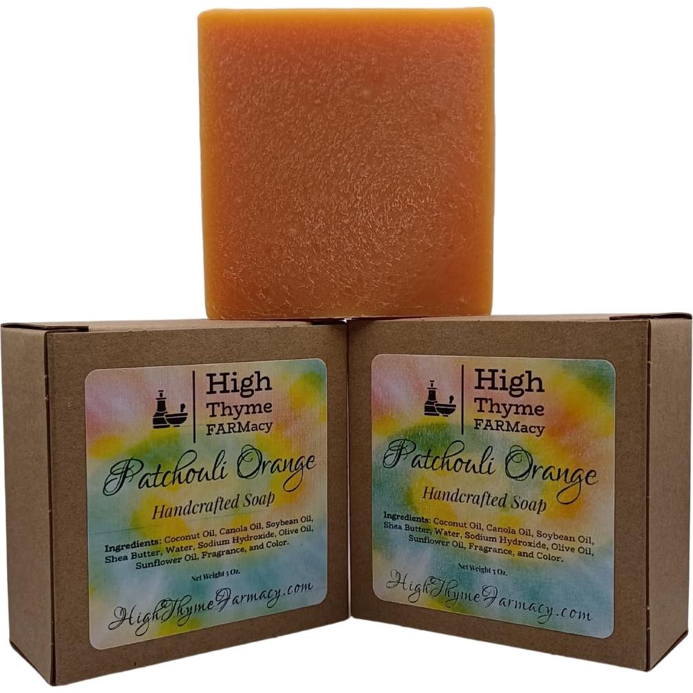 Jabón Natural de Patchouli y Naranja High Thyme 141.75g