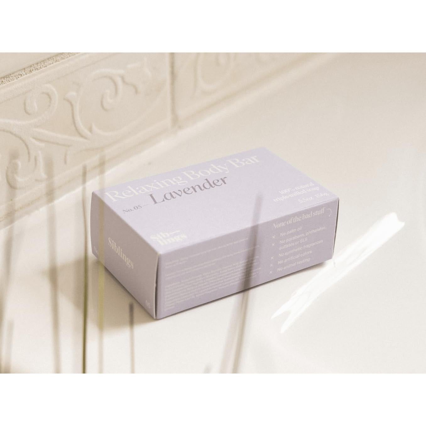 Barra Corporal Energizante Siblings Essentials Lavanda 155g