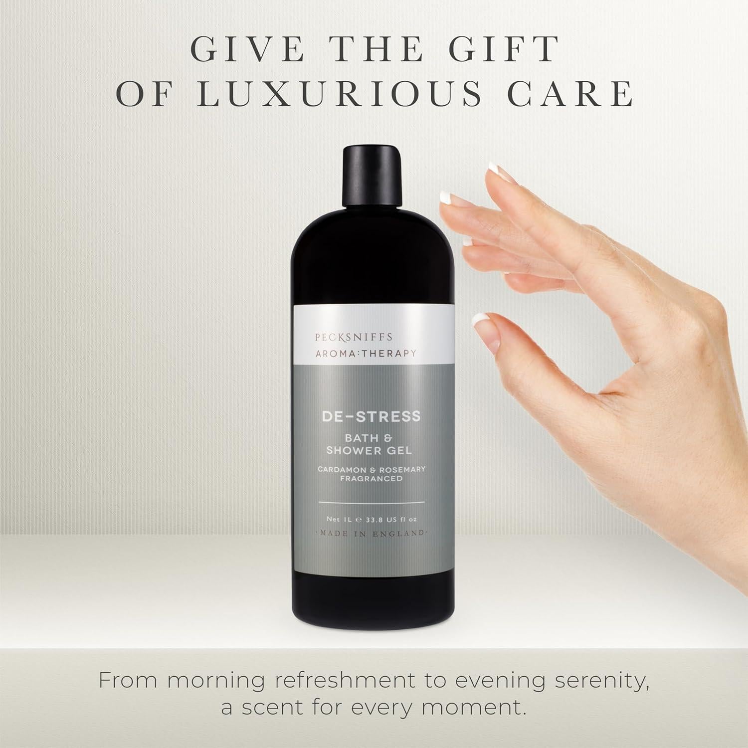 Gel de Ducha Hidratante Pecksniff's De-Stress 1L Romero Cardamomo