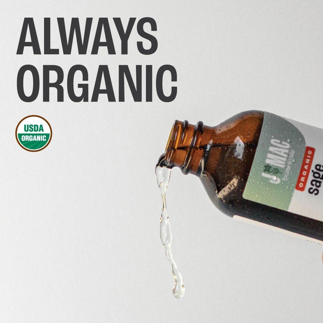 Aceite Esencial de Salvia Orgánico J Mac Botanicals 118 ml