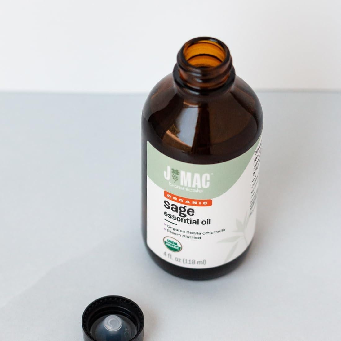 Aceite Esencial de Salvia Orgánico J Mac Botanicals 118 ml