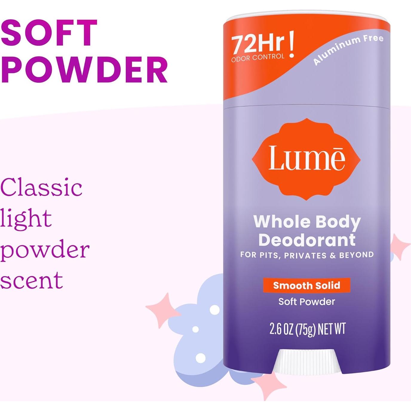 Desodorante Corporal Lume Barra Sólida 73.93g - Control Olores 72h