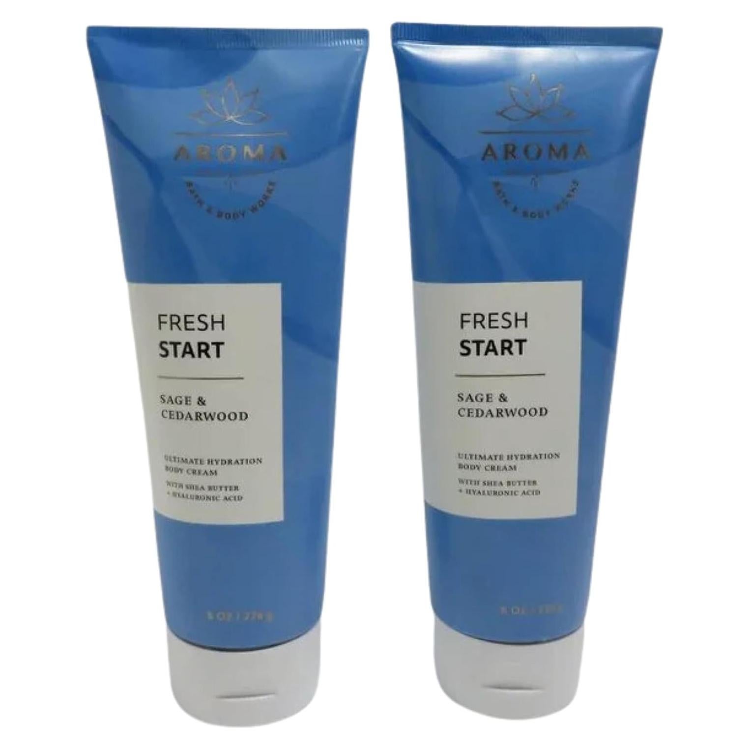 Crema Corporal Hidratante Bath & Body Works 2x226g Salvia/Cedro