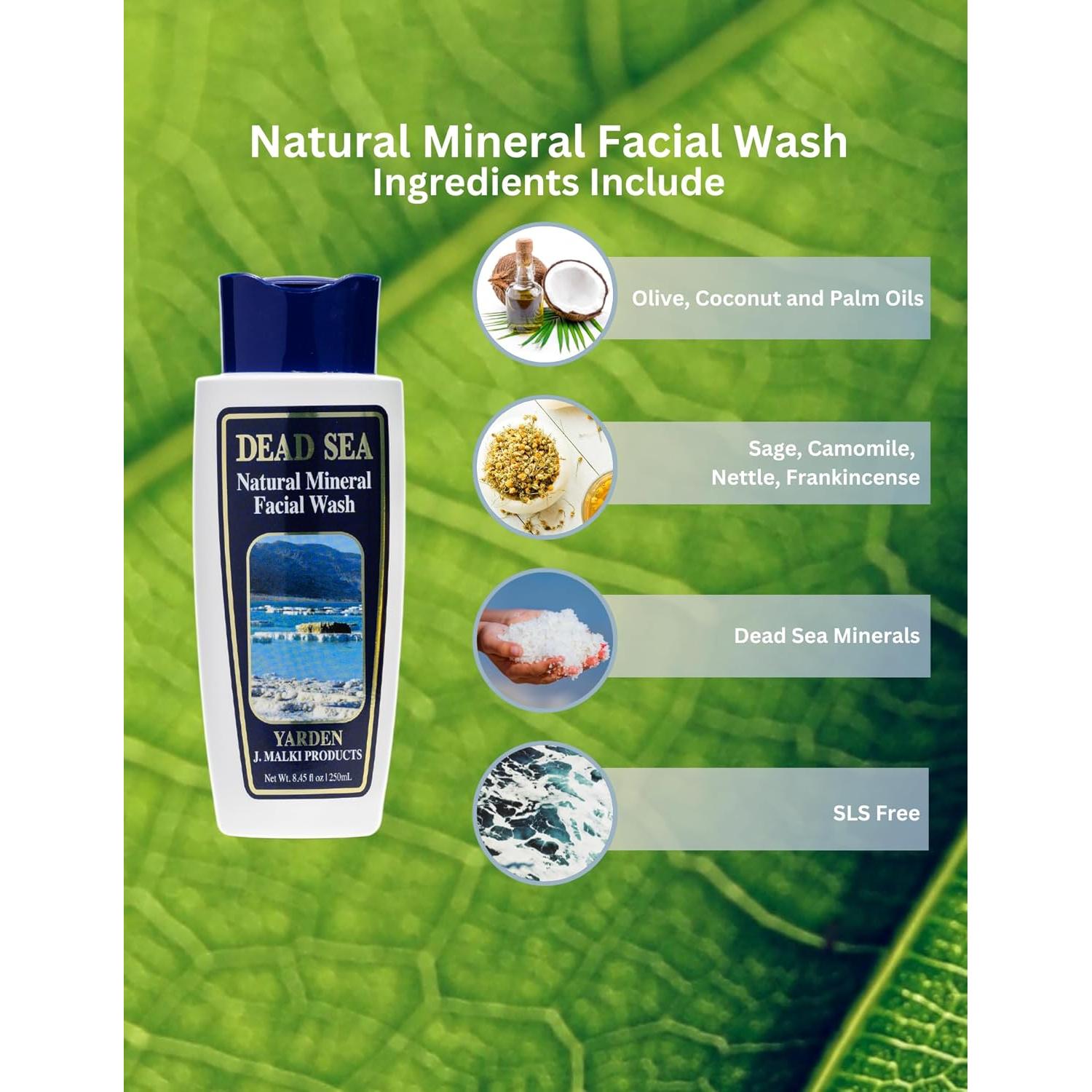 Lavado Facial Mineral Malki 250 ml - Natural, Sin SLS, Acné