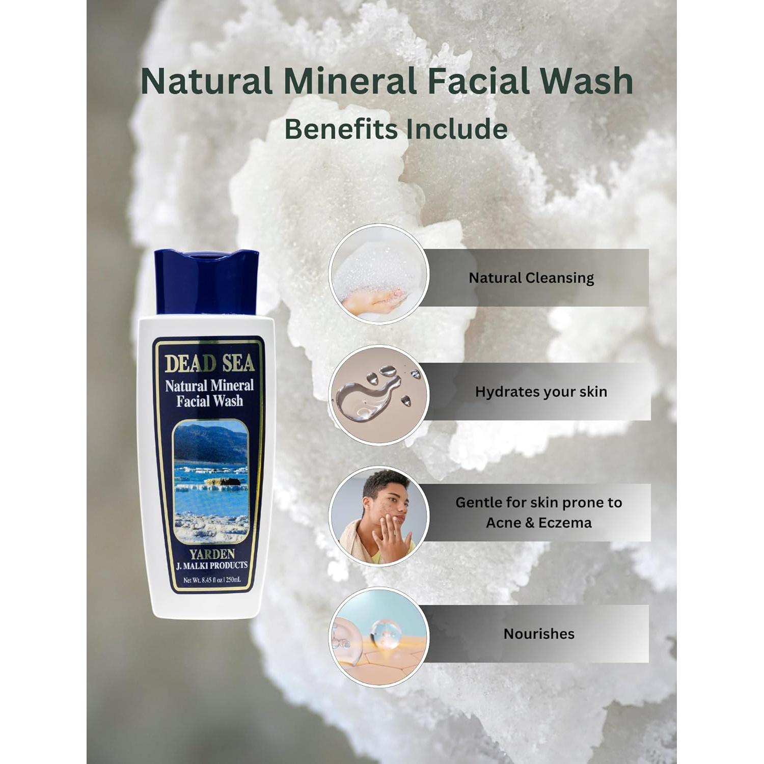 Lavado Facial Mineral Malki 250 ml - Natural, Sin SLS, Acné