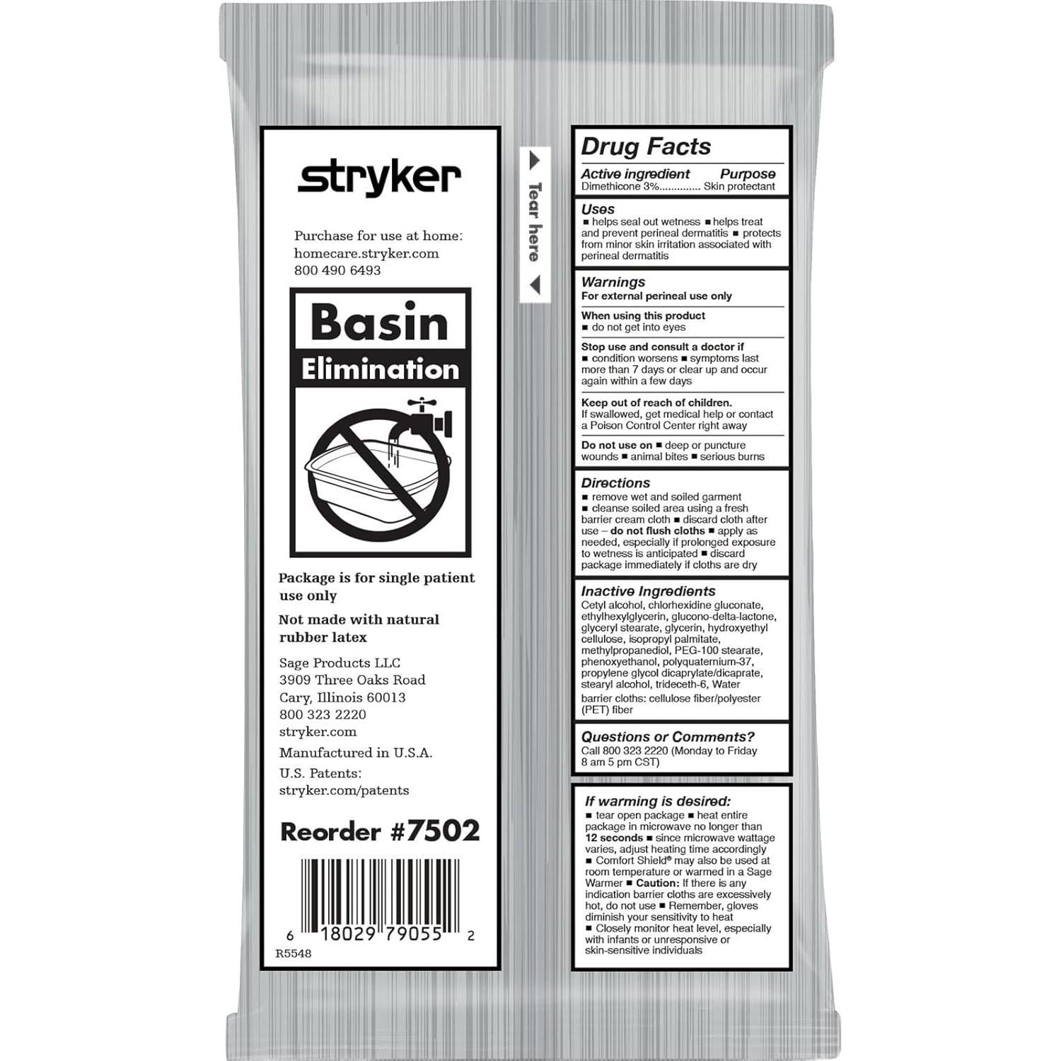 Toallitas Cuidado Incontinencia Comfort Shield 7502 - 3 Unidades