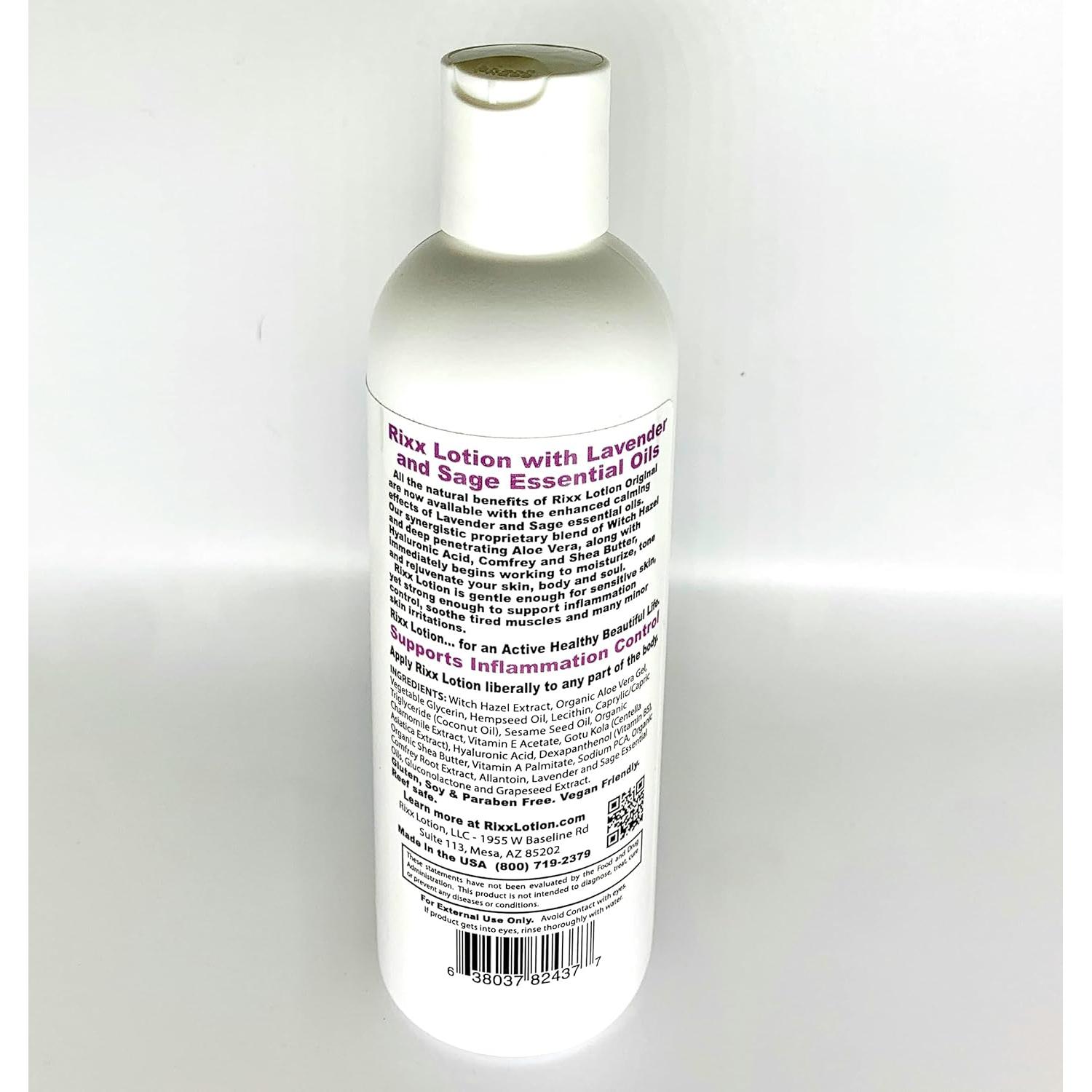 Loción Rixx de Salvia y Lavanda 272g - Hidratante Natural