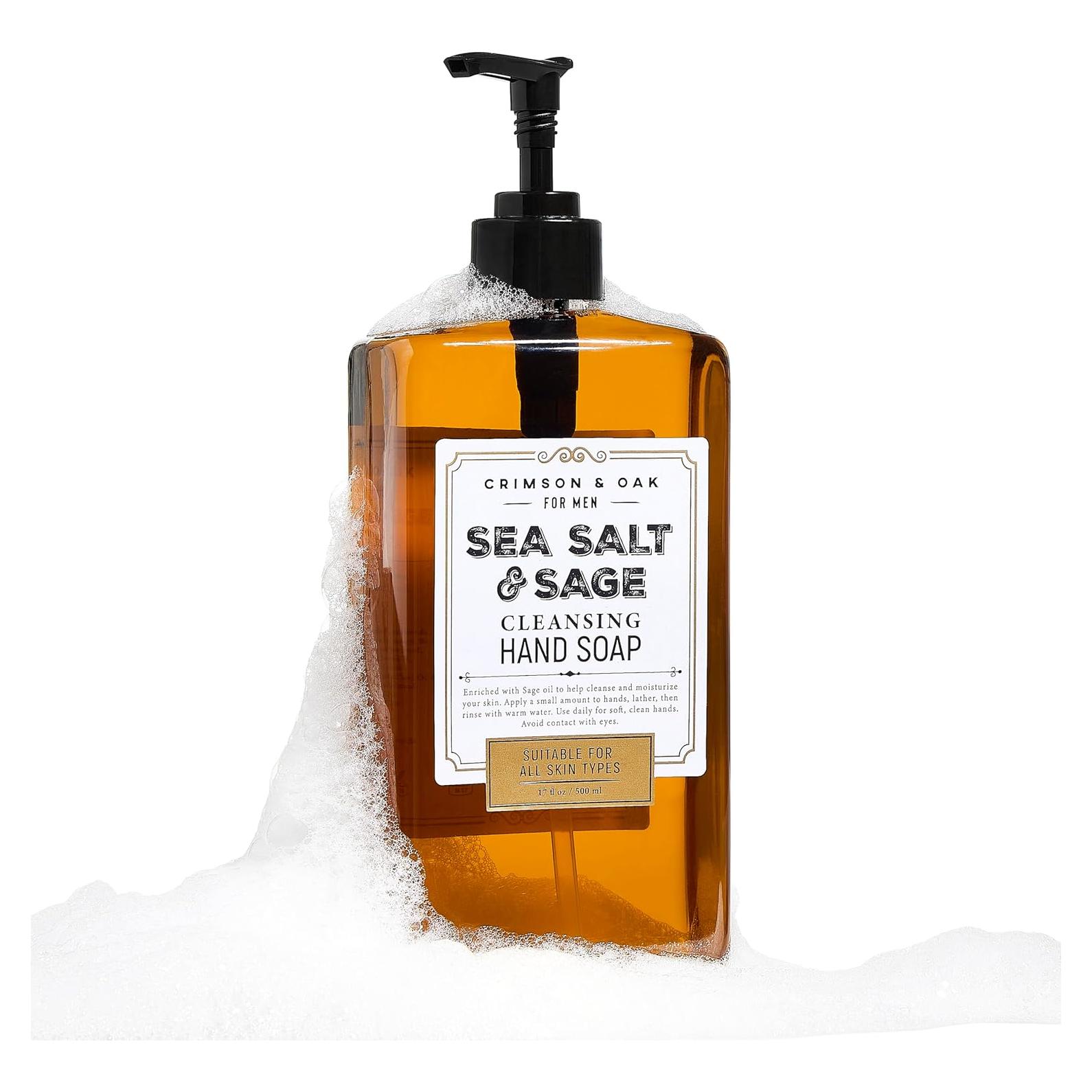 Jabón de Manos Líquido Carmesí y Roble 500 ml Sal Marina y Salvia