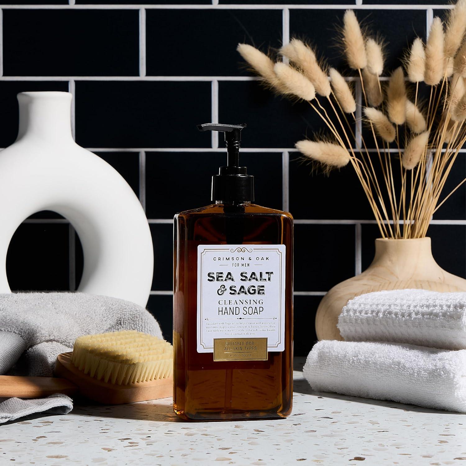 Jabón de Manos Líquido Carmesí y Roble 500 ml Sal Marina y Salvia