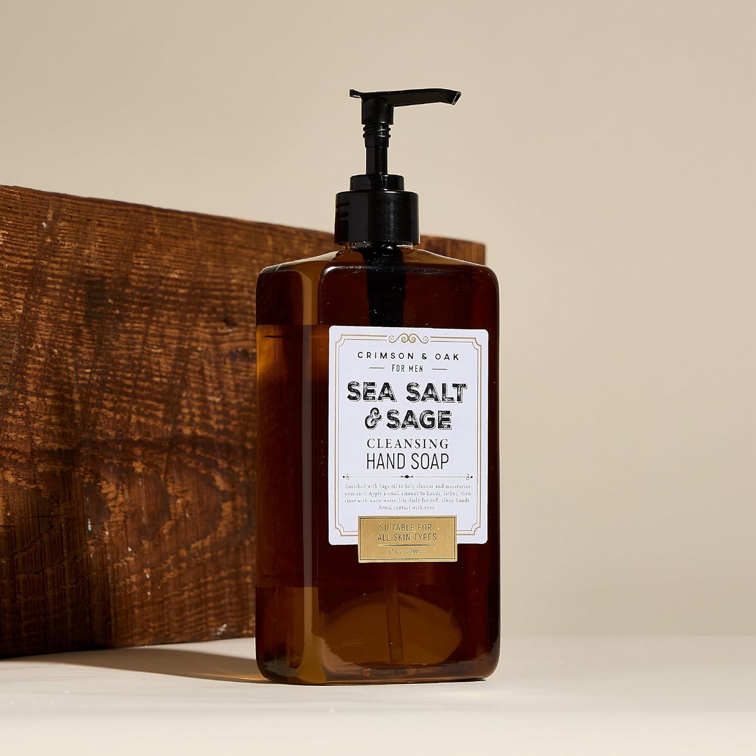 Jabón de Manos Líquido Carmesí y Roble 500 ml Sal Marina y Salvia