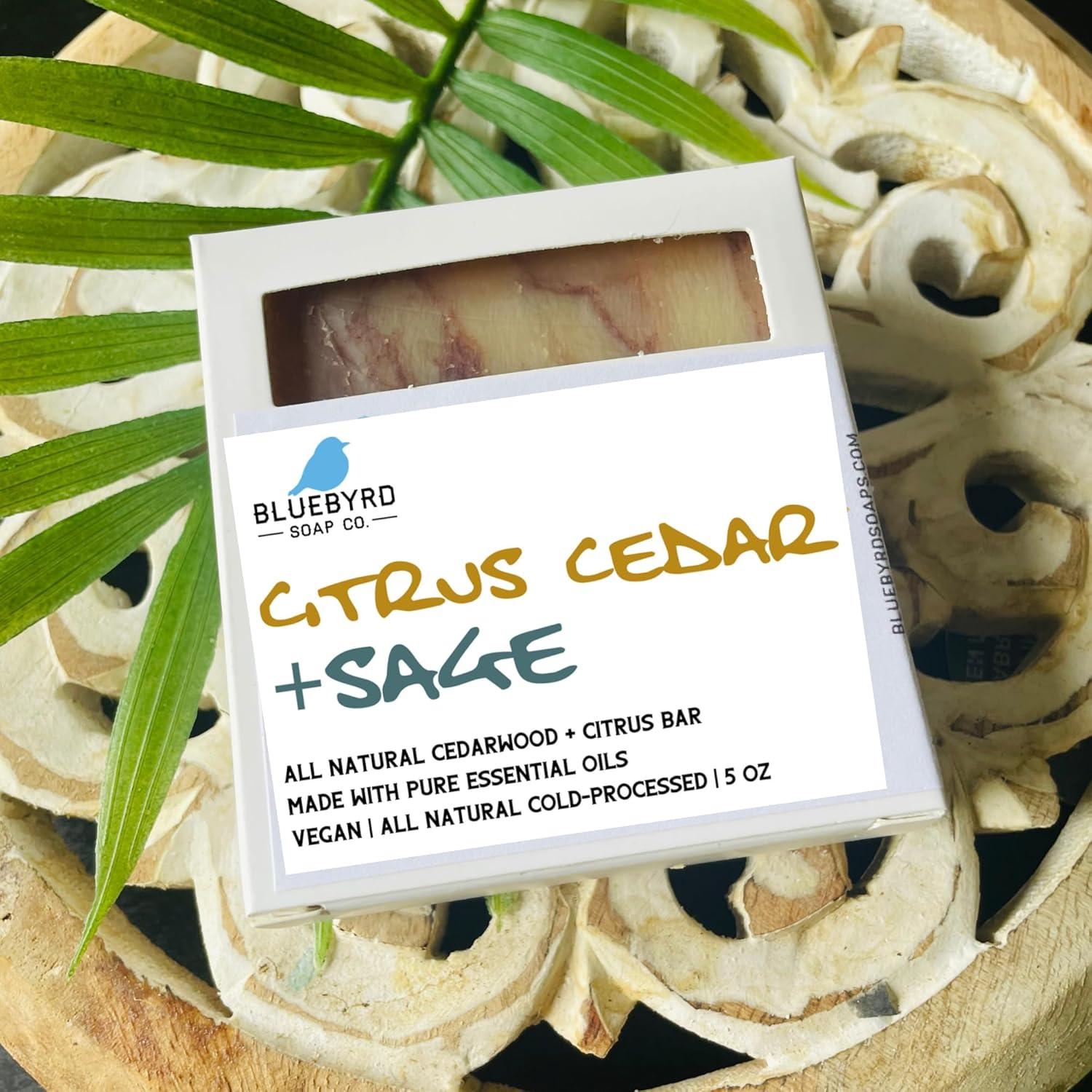 Jabón Natural Orgánico para Hombre Bluebyrd 100g Cedro