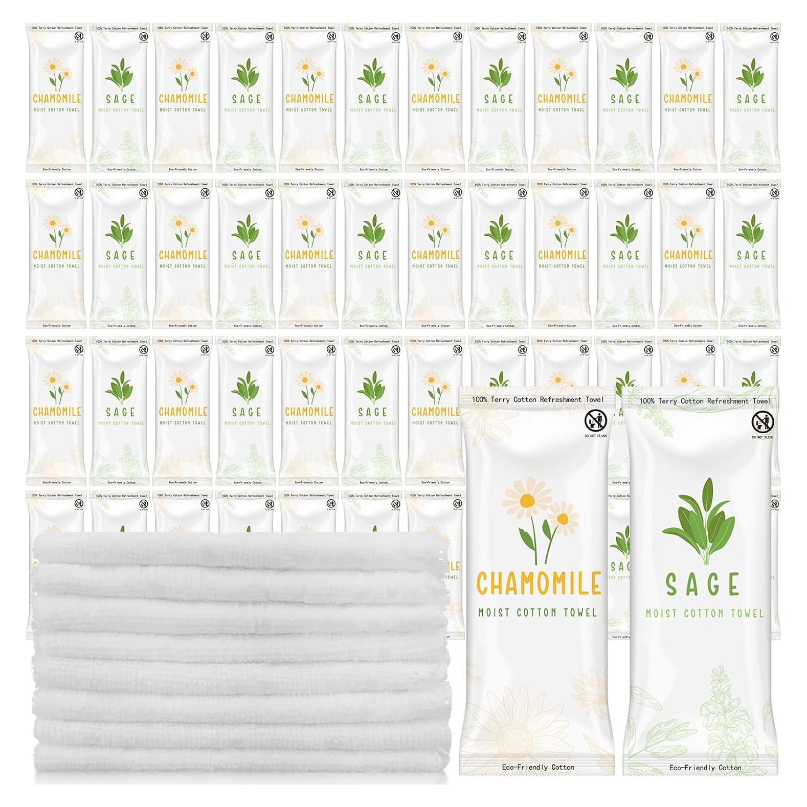 Toallitas Húmedas Aromatizadas Timgle 50 Pcs Algodón 22x22cm