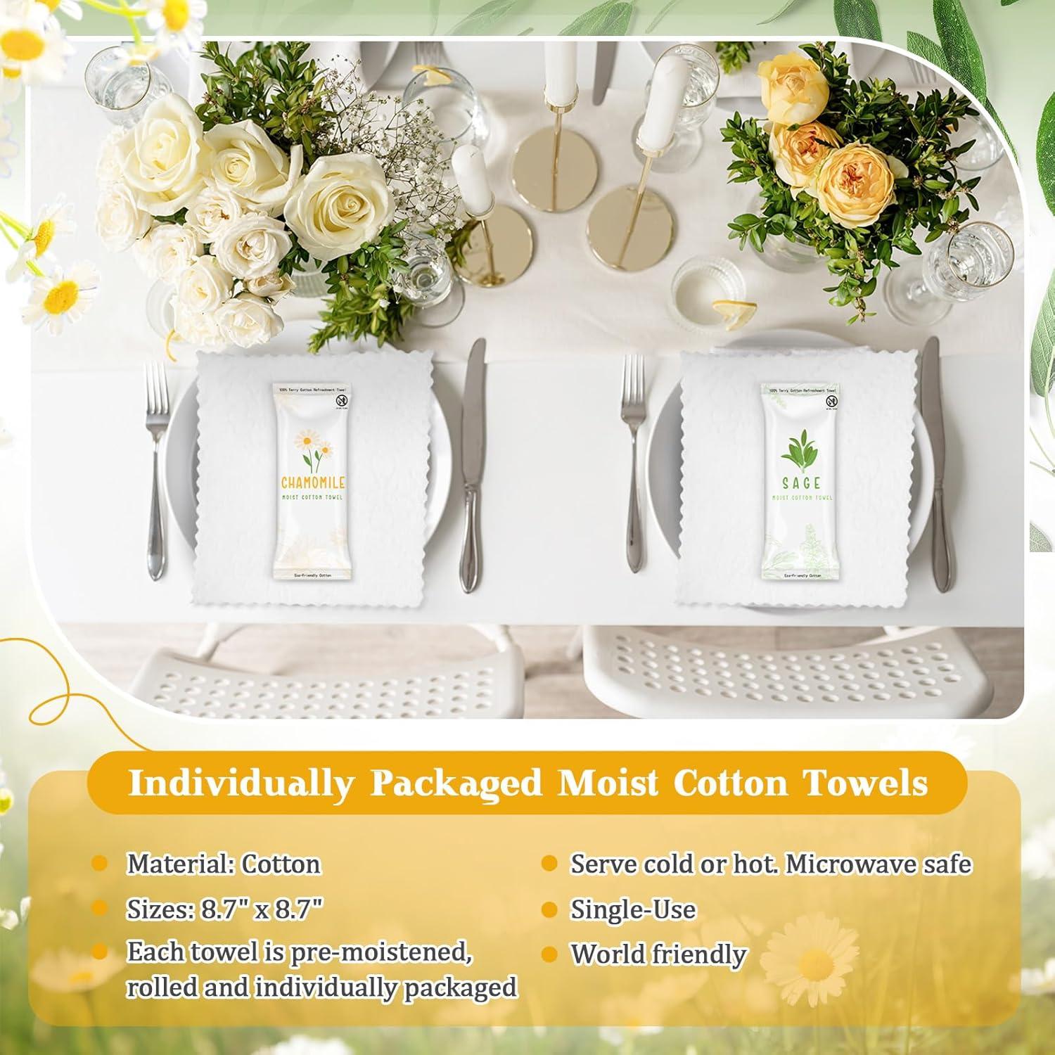 Toallitas Húmedas Aromatizadas Timgle 50 Pcs Algodón 22x22cm