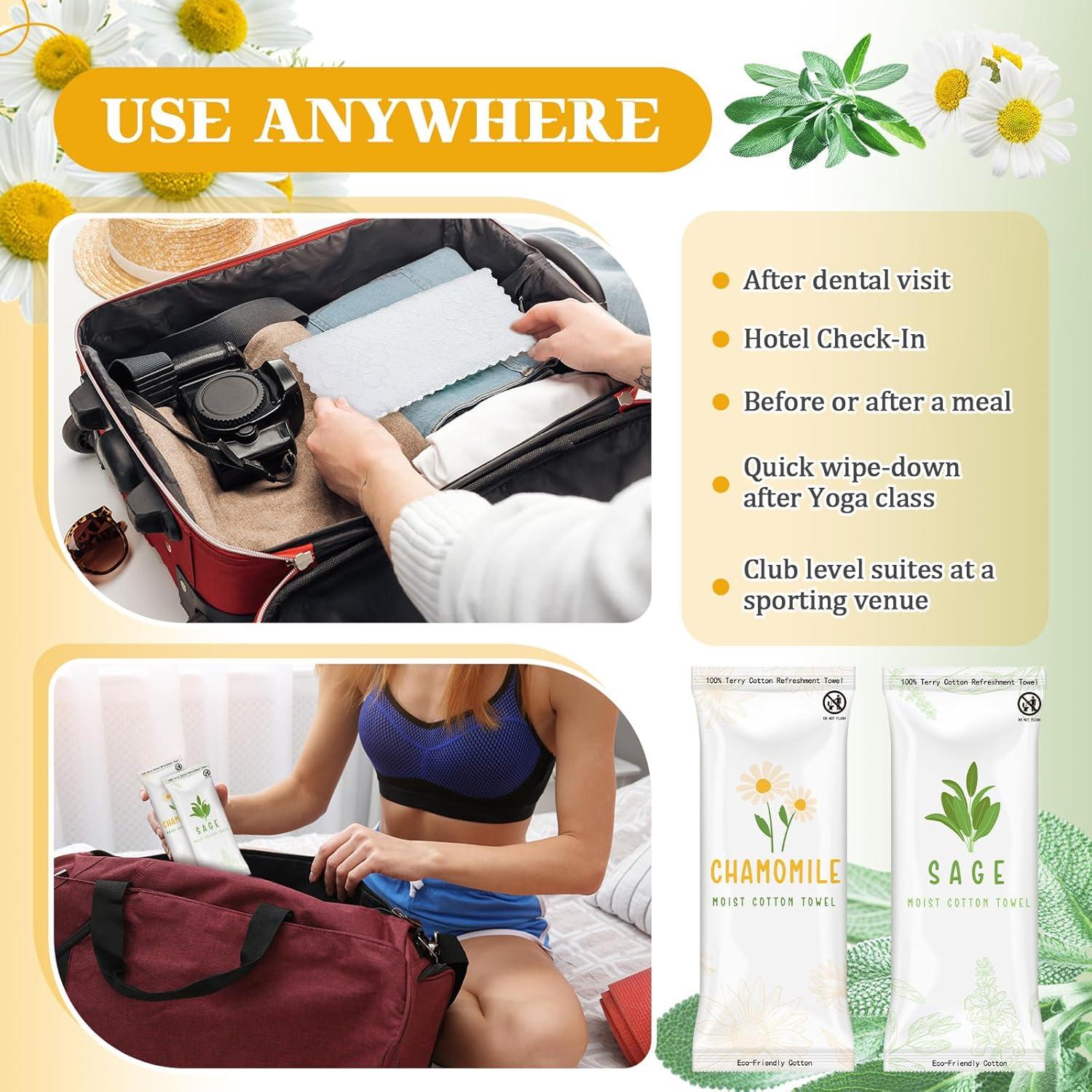 Toallitas Húmedas Aromatizadas Timgle 50 Pcs Algodón 22x22cm