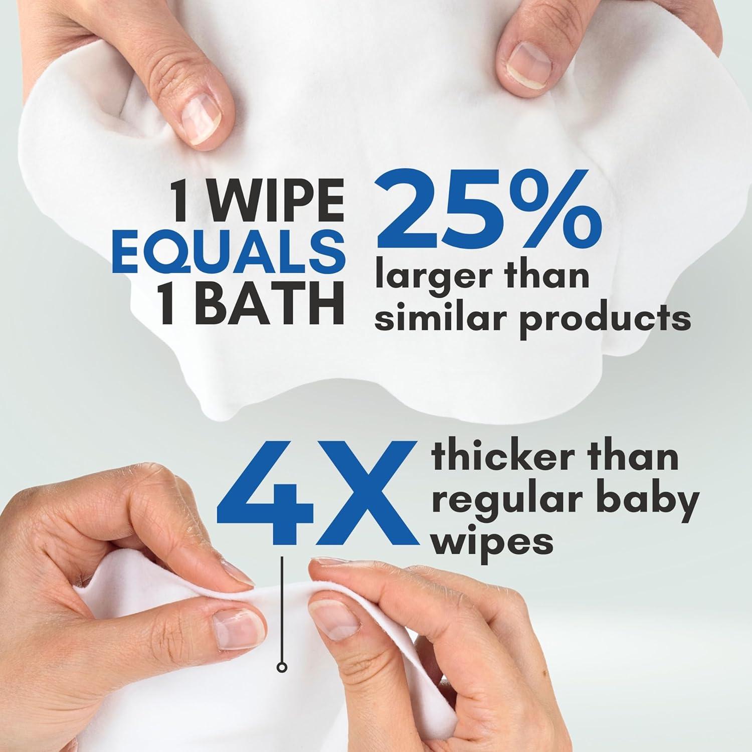 Toallitas de Baño Sin Enjuague Nurture Aloe Vera 48 Unidades